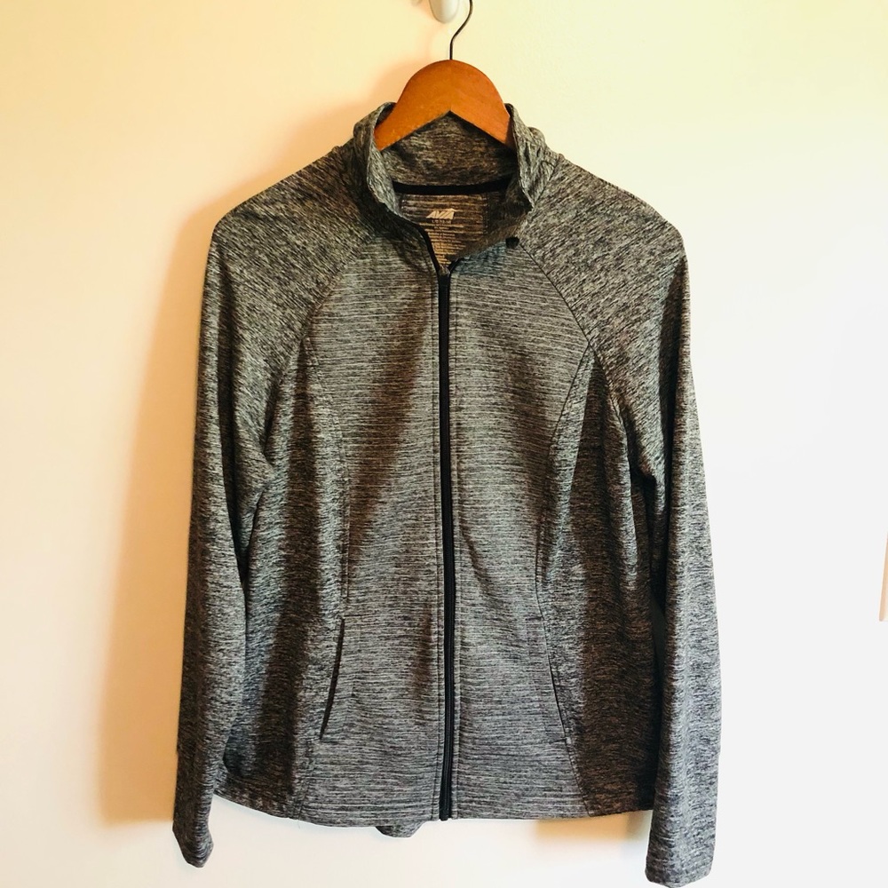 Women’s Avia full zip jacket size Large black marled